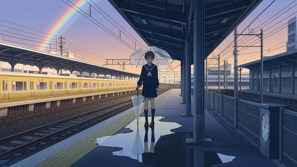 テスト3：アニメ背景と複数条件のWan 2.7 Image Pro生成結果