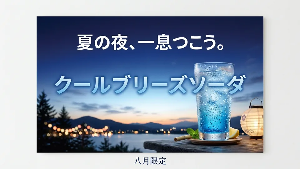 テスト1：日本語文字入り広告のNano Banana 2生成結果